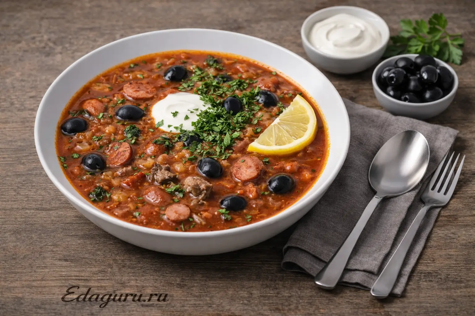 Солянка с говяжьим сердцем