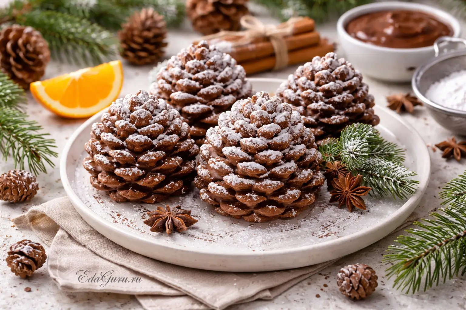 Шоколадные шишки