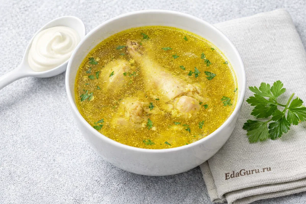 Куриный бульон из супового набора