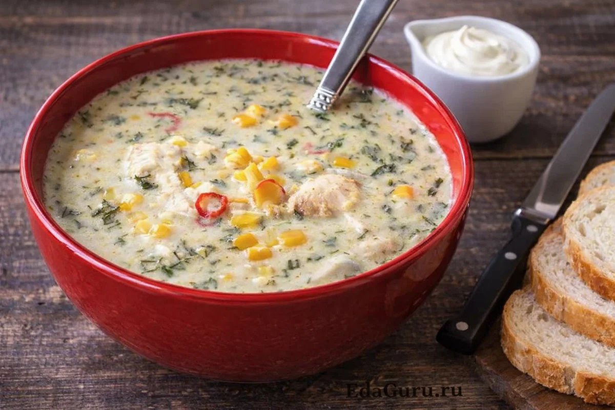 Мексиканский кукурузный суп