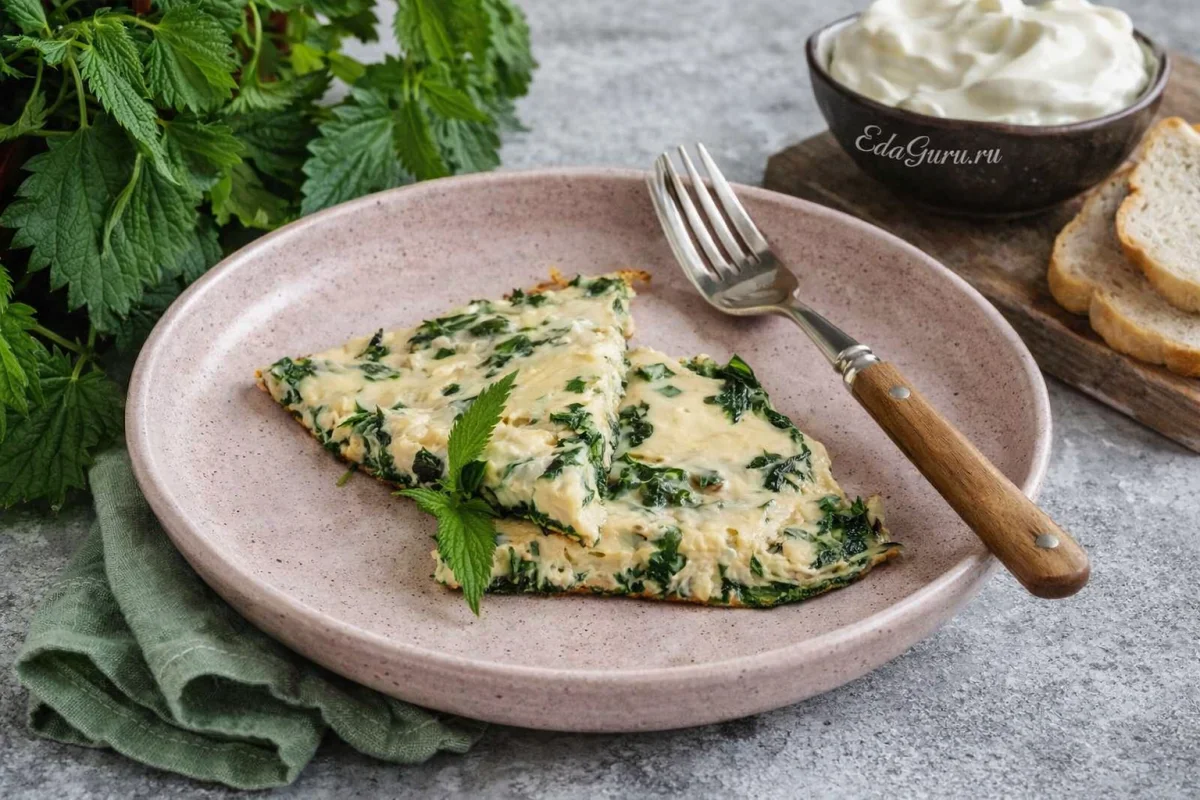 Омлет с крапивой