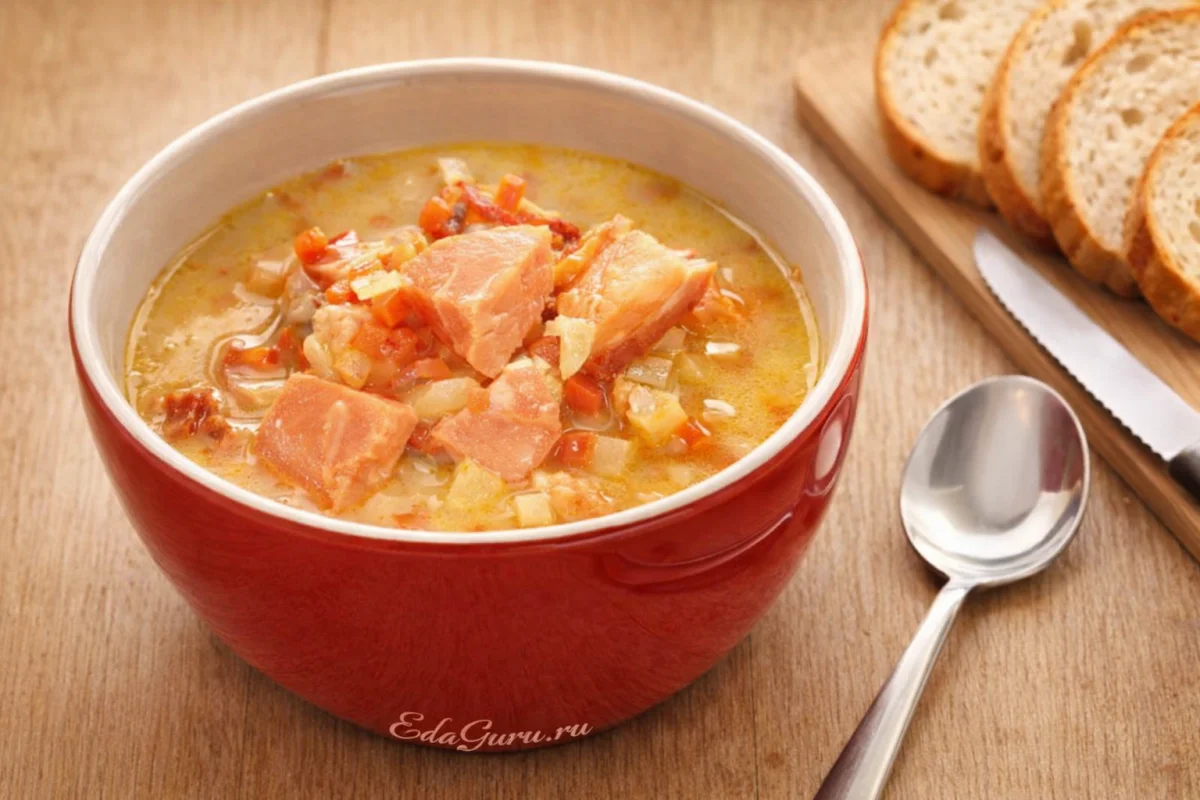 Рыбный чаудер с форелью