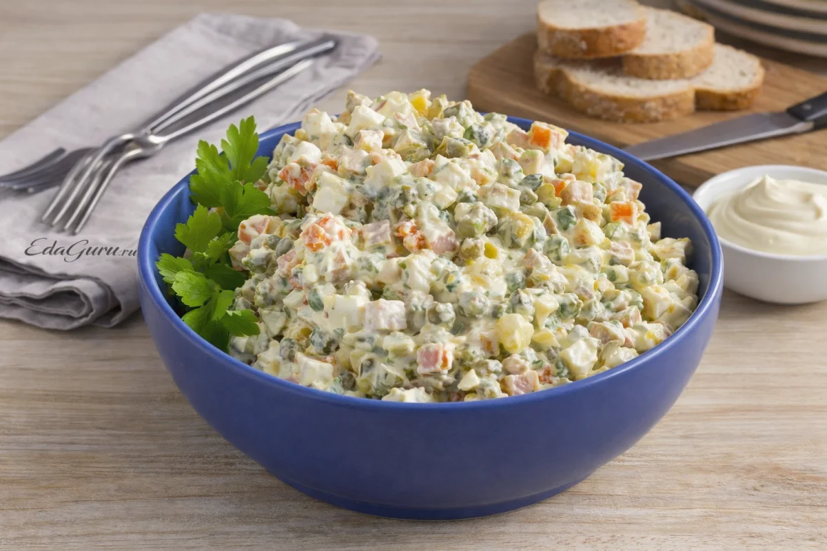 Классический советский салат Оливье