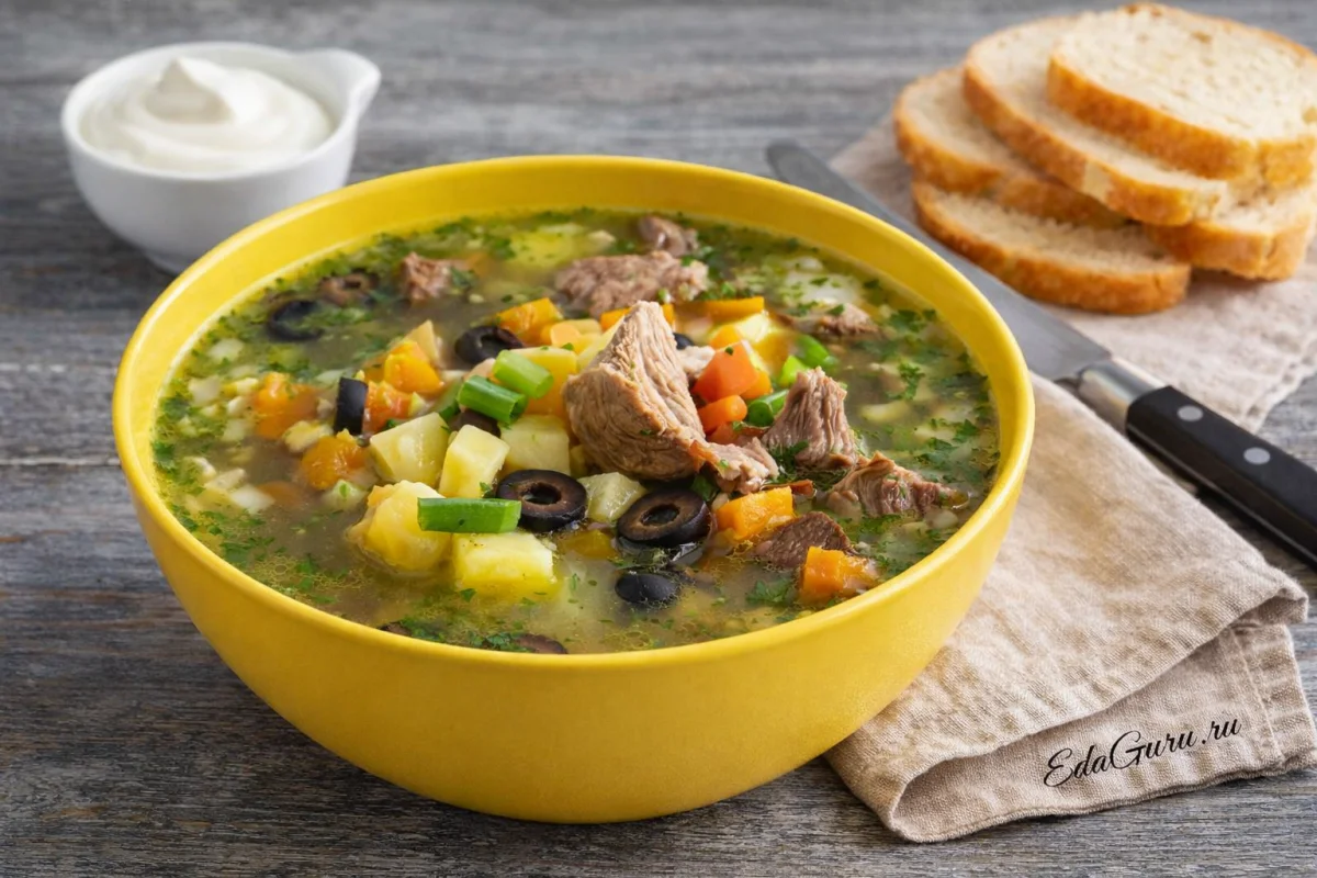 Суп менестра круда