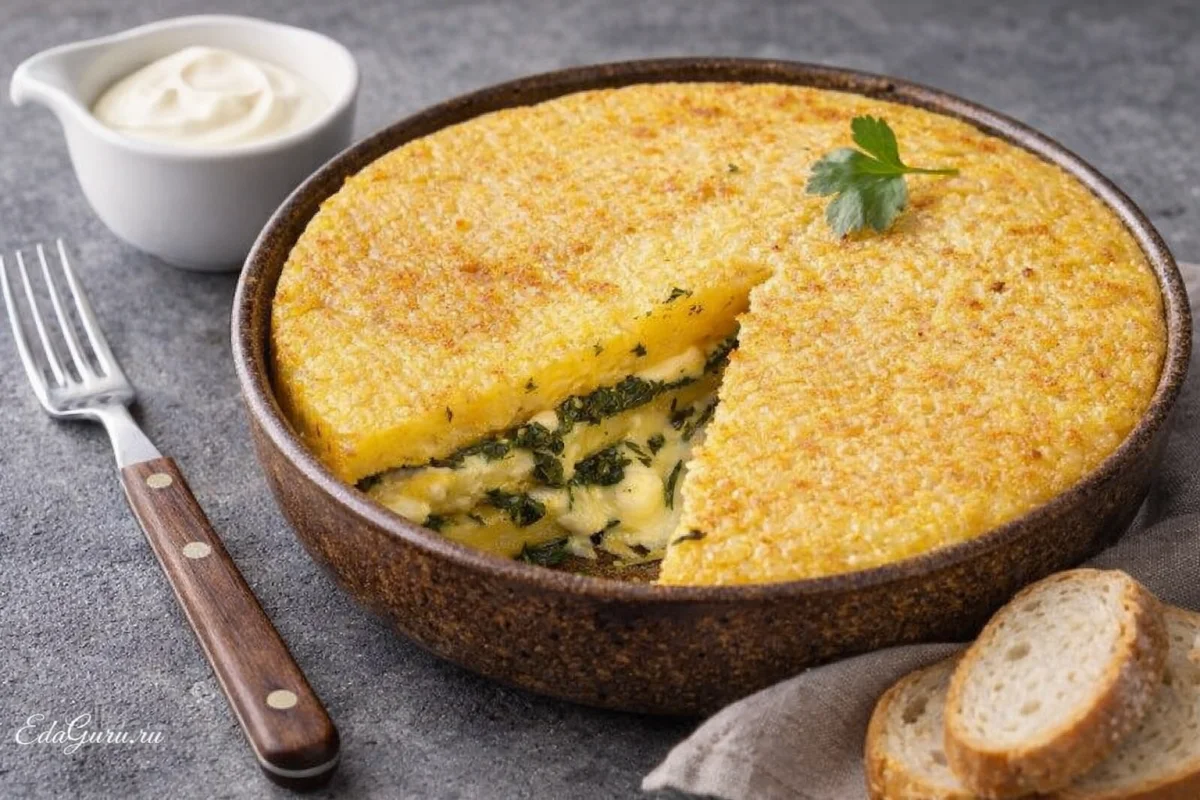 Сырная полента