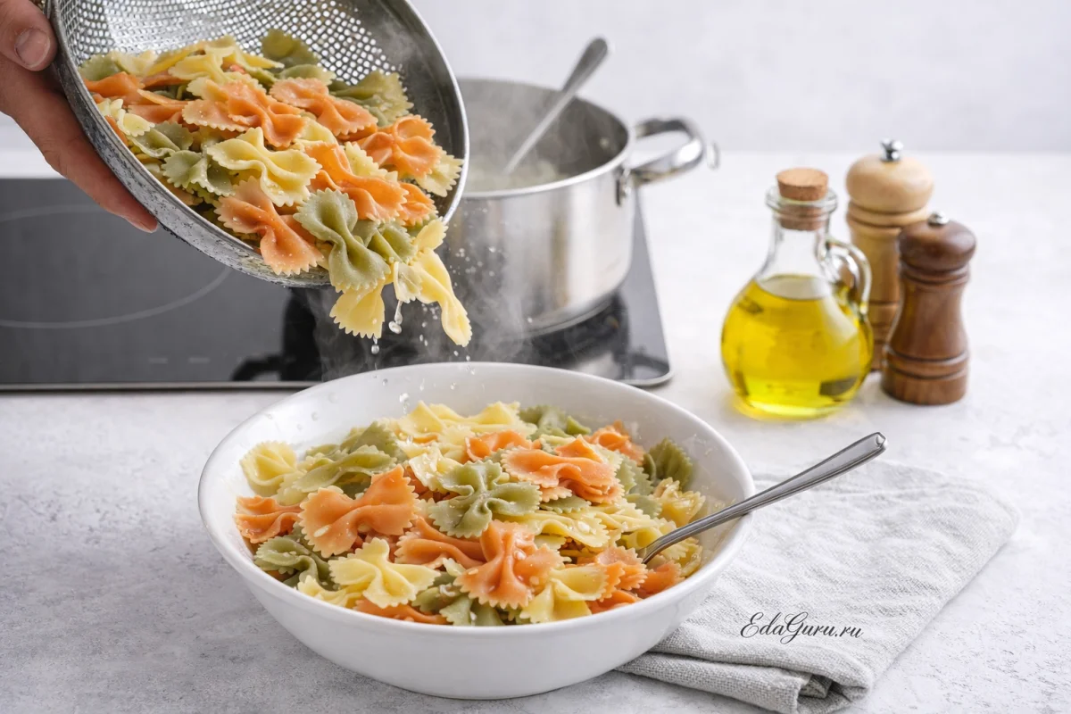 Салат из тунца с макаронами