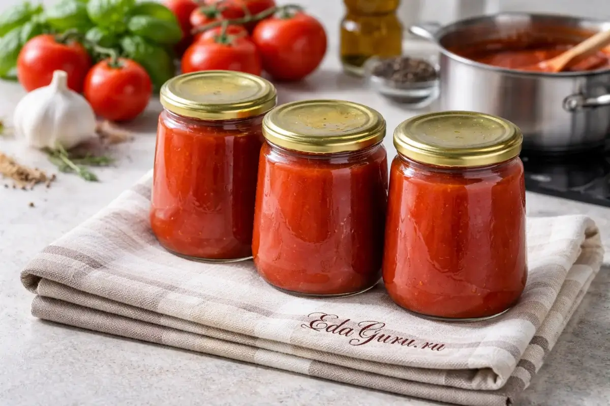 Домашний кетчуп из помидоров