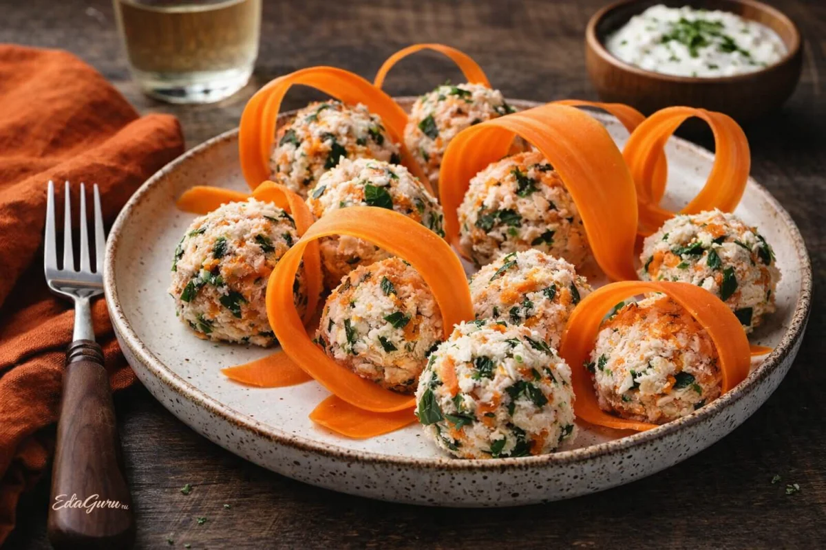 Морковные шарики с сыром