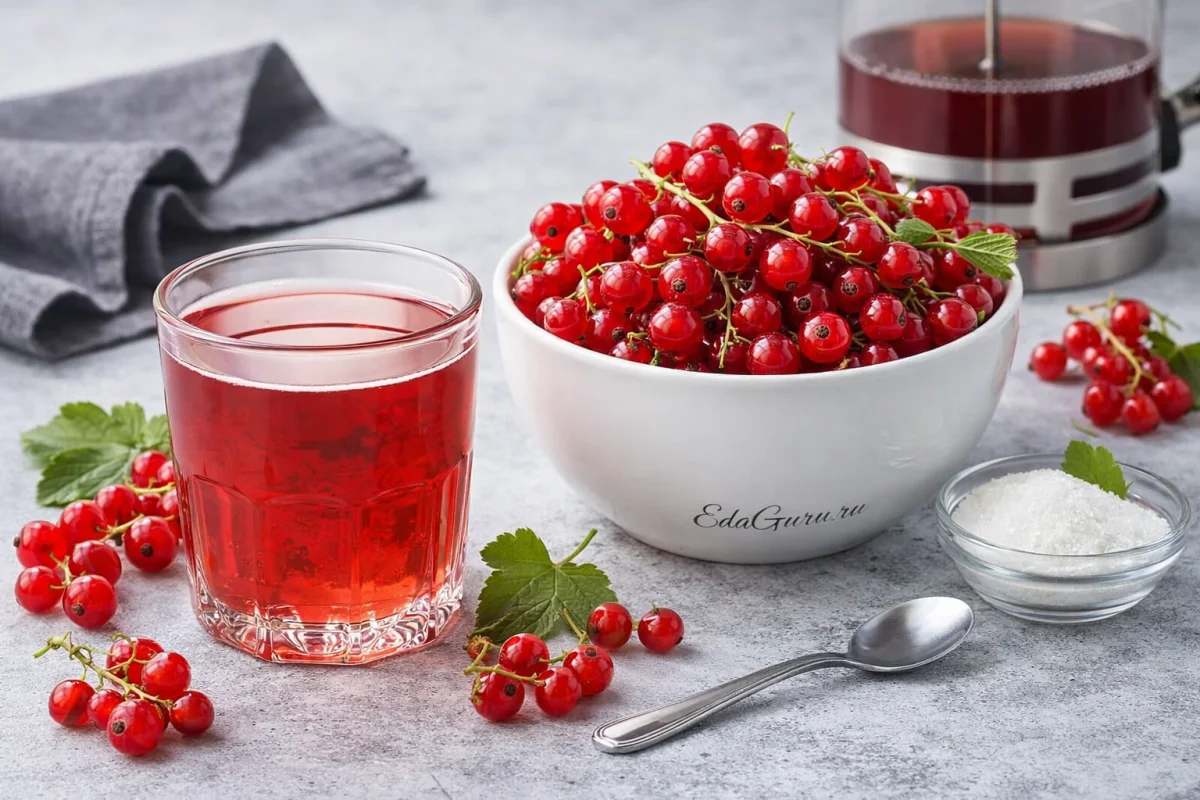 Морс из красной смородины