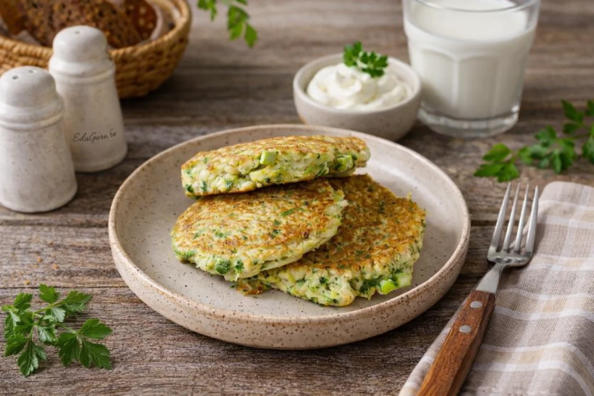 Оладьи из зелени