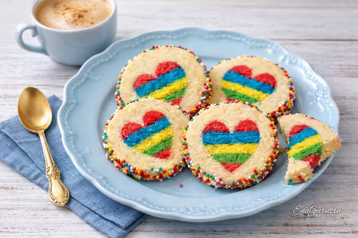 Печенье с сердечками