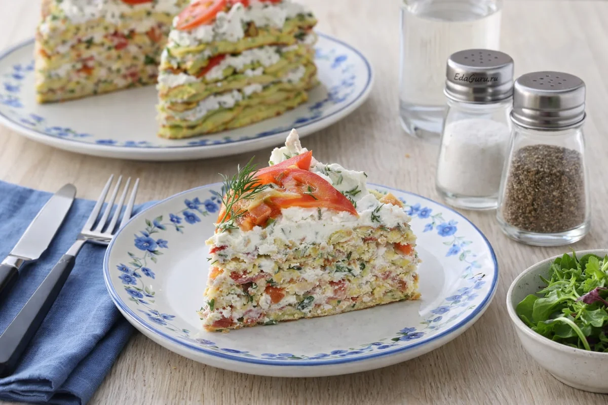 Кабачковый торт ПП