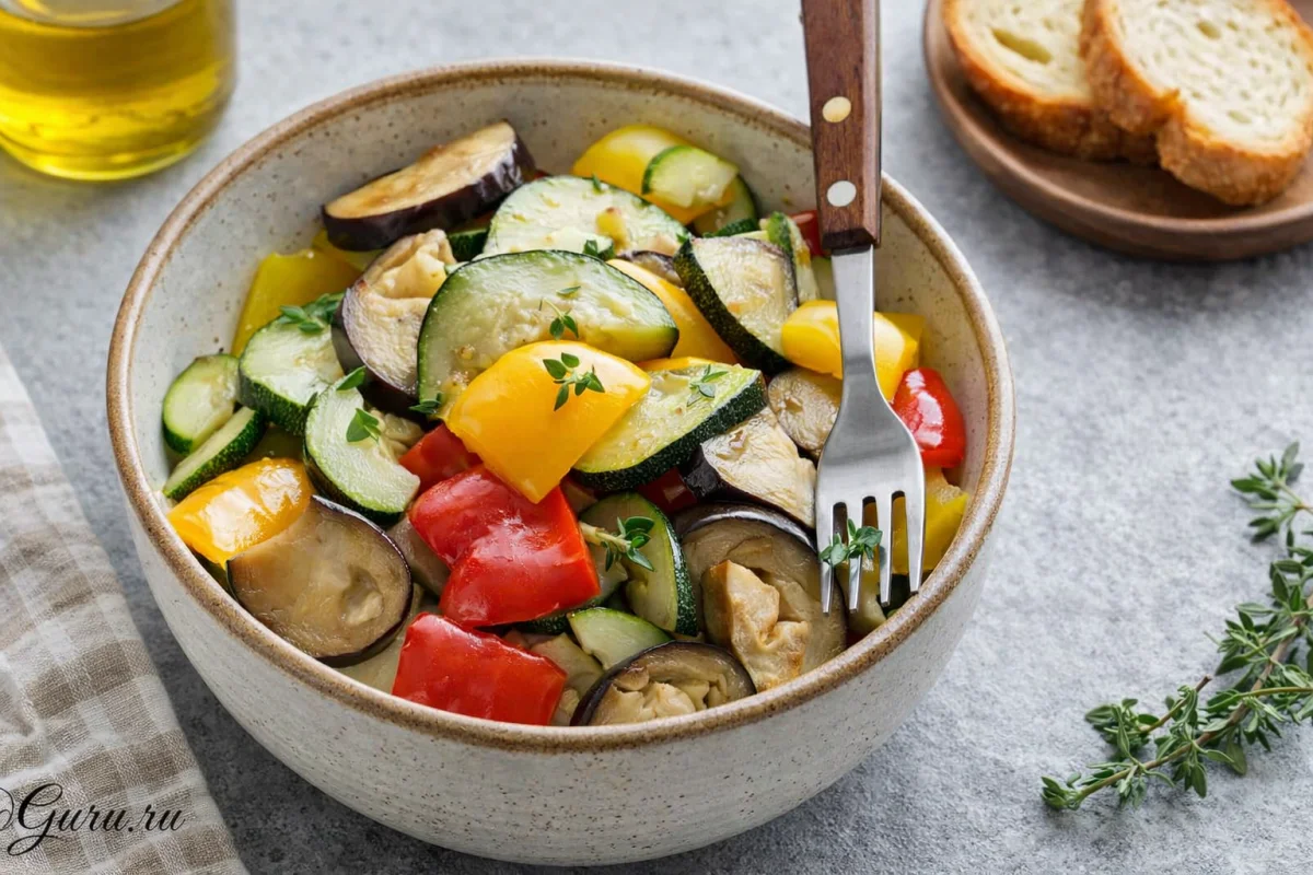 Рататуй из пароварки