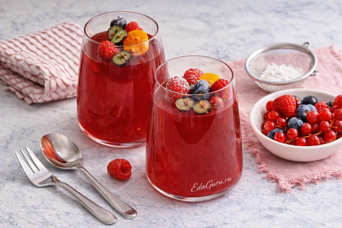 Желе из вишневого компота