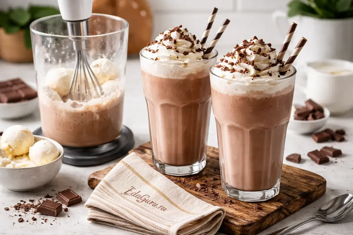 Молочно-шоколадный коктейль