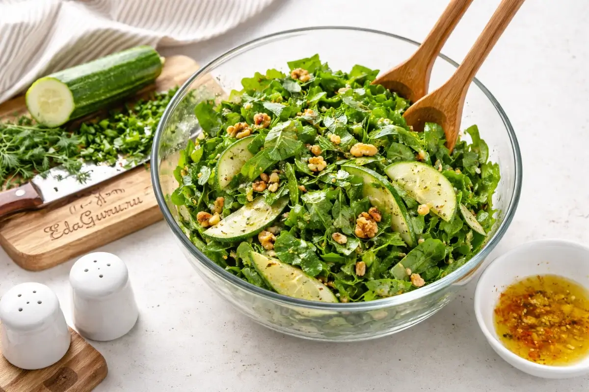 Постный салат с щавелем