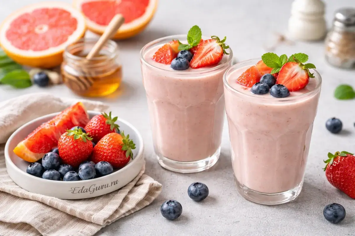 Смузи из ананаса и грейпфрута