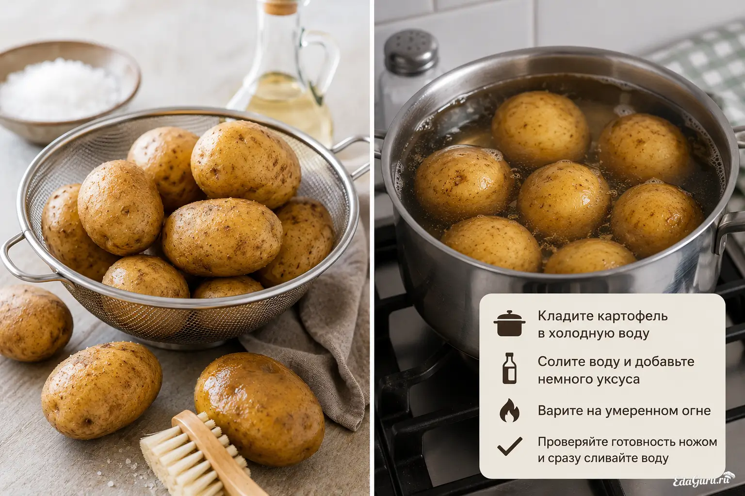 Как сварить картофель в мундире и не разварить