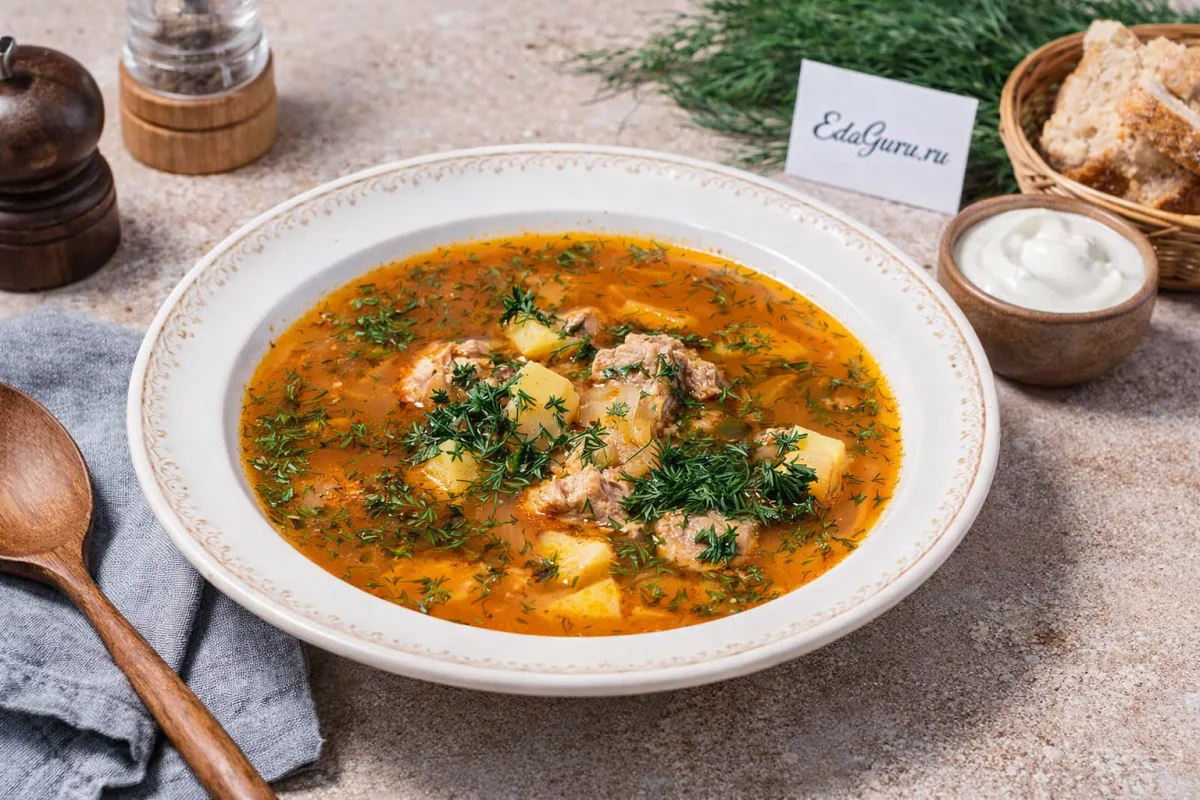 Щи по-уральски с перловкой