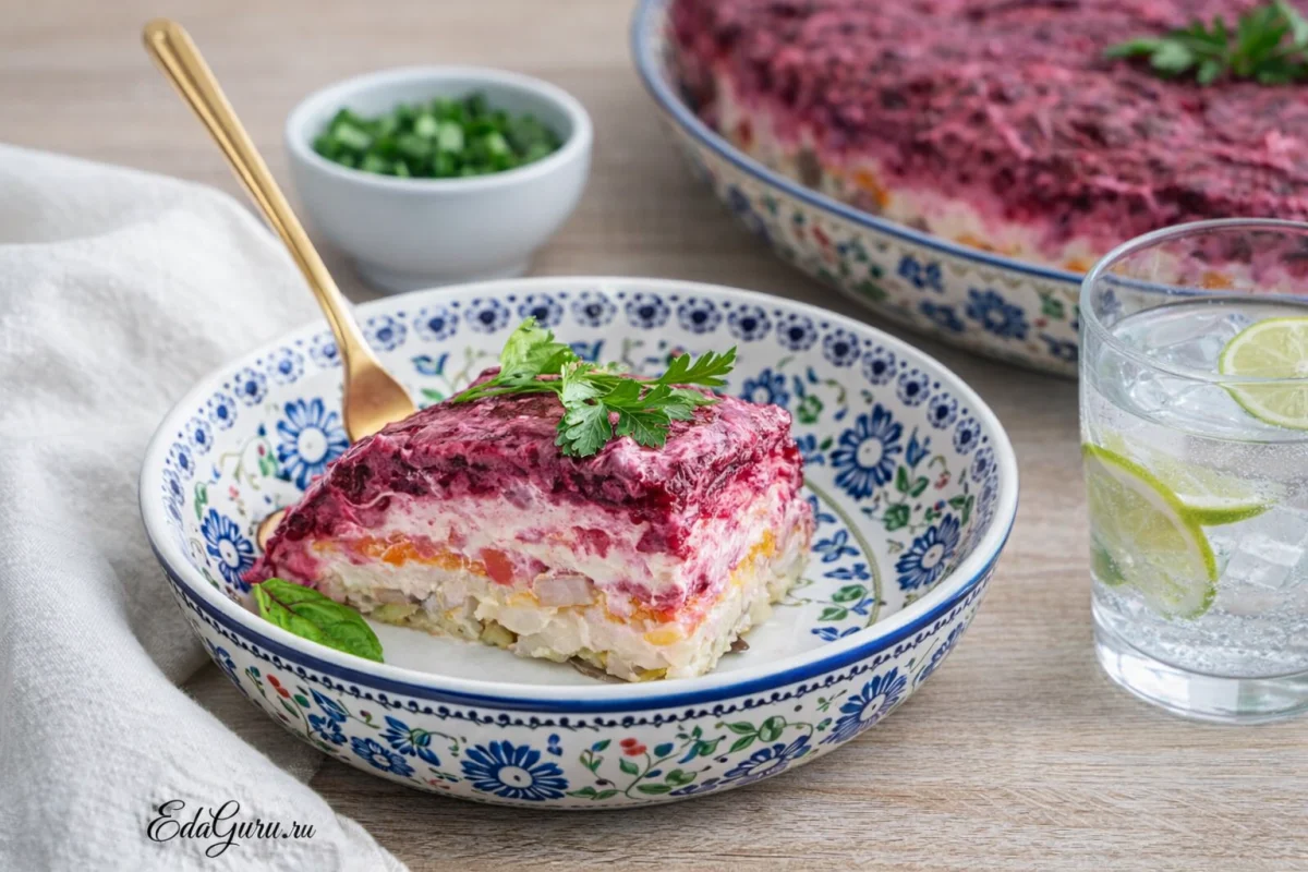 Классическая селедка под шубой