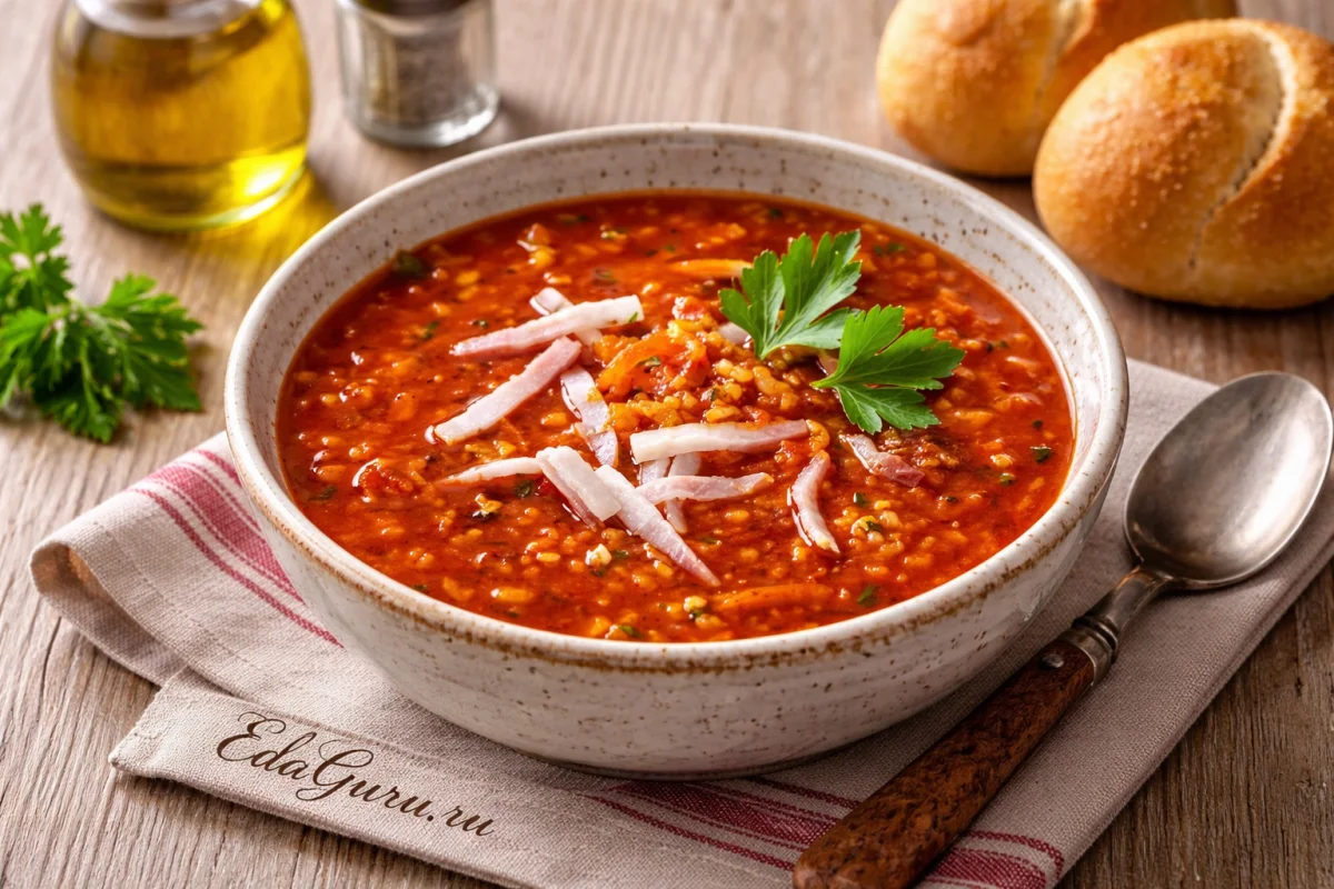 Томатный суп в мультиварке